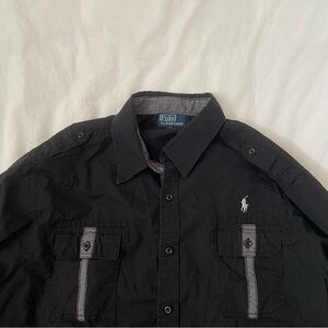 Polo by Ralph Lauren Black Button-Up Shirt